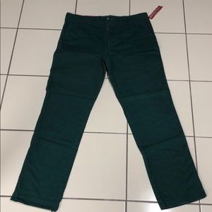 Men’s winter green straight leg slacks